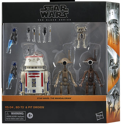 Star Wars Black Series 6 Inch Action Figure Multipack - R5-D4, BD-72 & Pit Droids