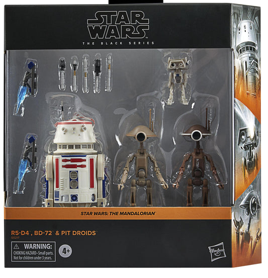 Star Wars Black Series 6 Inch Action Figure Multipack - R5-D4, BD-72 & Pit Droids