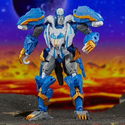 Transformers Legacy United Leader Class Action Figure - Star Raider Thundertron Nightstrike & Calcitron