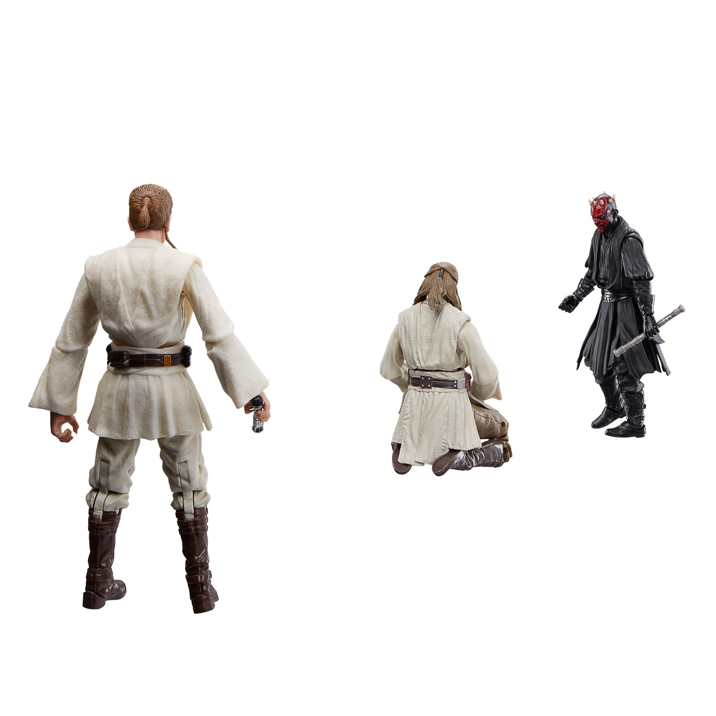 Star Wars Black Series 6 Inch Exclusive Phantom Menace Action Figure Multipack - Qui-Gon Jinn, Darth Maul & Obi-Wan Kenobi