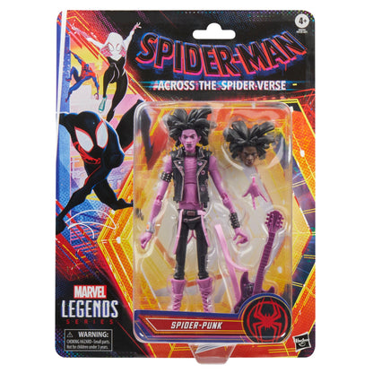 Marvel Legends Spider-Man Across The Spider-Verse Retro 6 Inch Action Figure Wave 2 - Spider-Punk