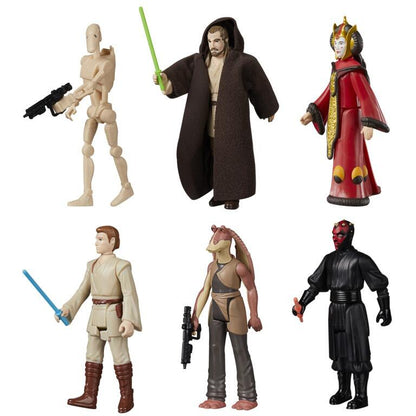 Star Wars Retro Action Figure Wave 9 (The Phantom Menace) - Boxed Set of 6