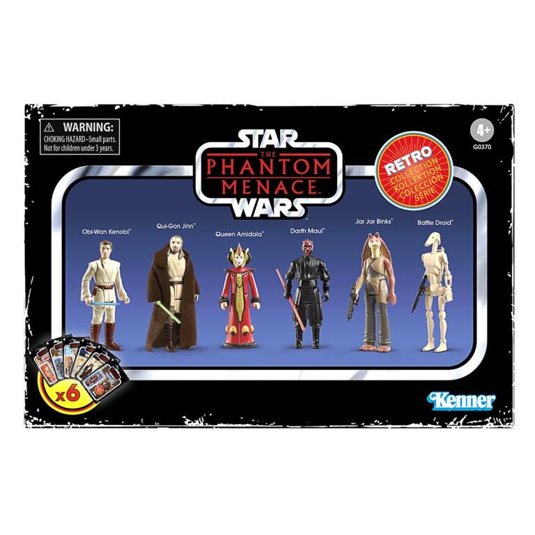 Star Wars Retro Action Figure Wave 9 (The Phantom Menace) - Boxed Set of 6