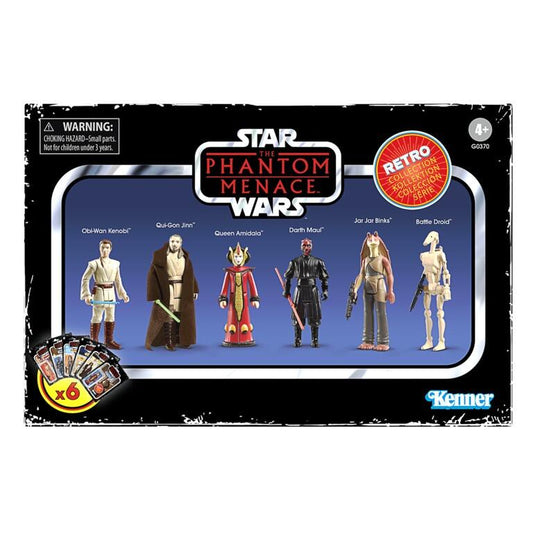Star Wars Retro Action Figure Wave 9 (The Phantom Menace) - Boxed Set of 6