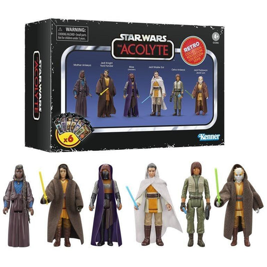 NON MINT - Star Wars Retro Action Figure The Acolyte - Boxed Set of 6