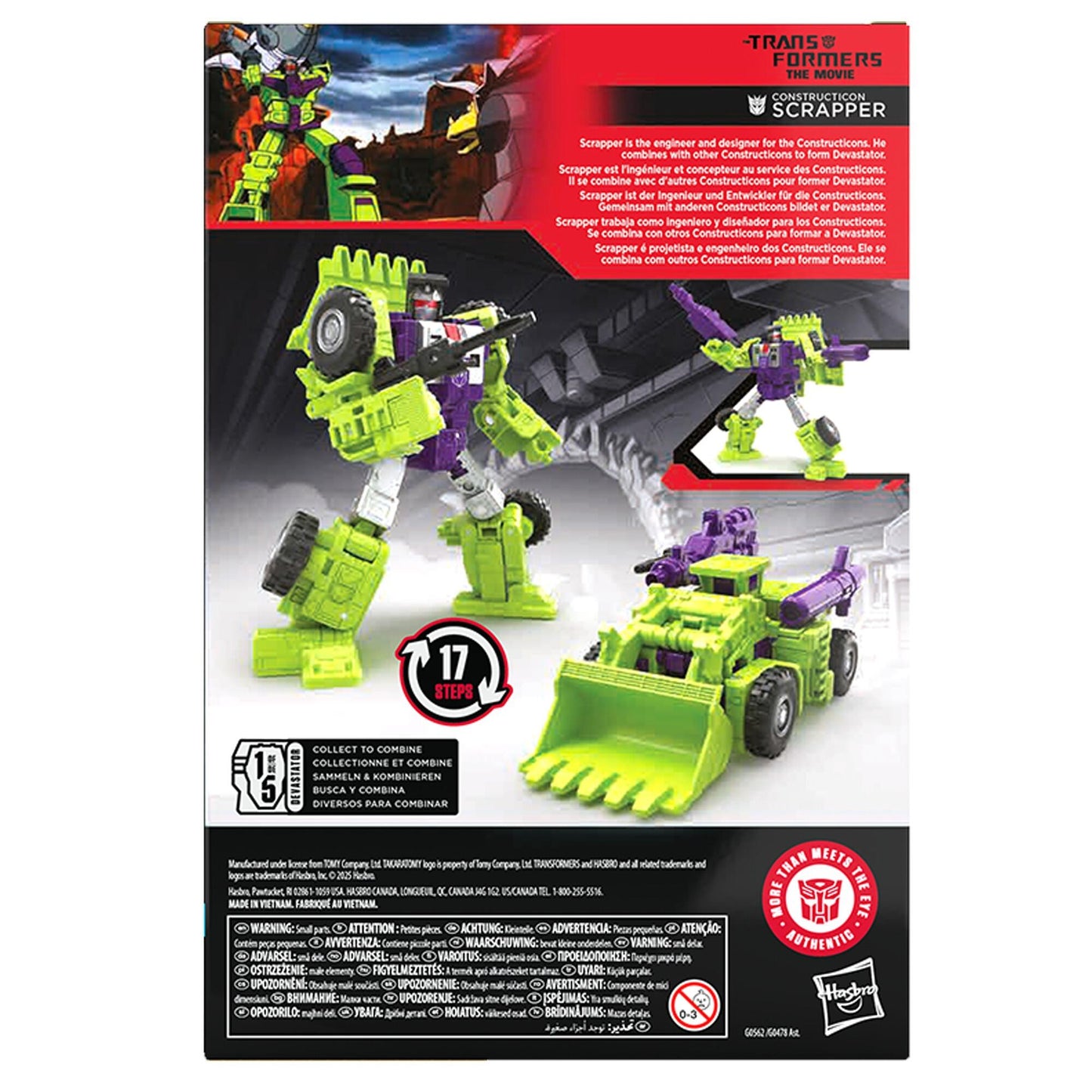 Transformers Studio Series 86 Voyager Class Action Figure - Construction Scrapper