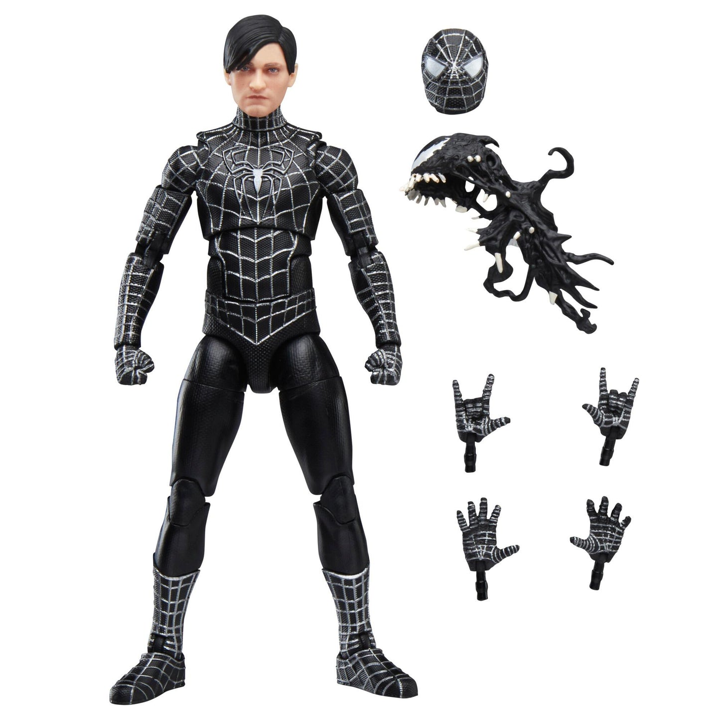 Marvel Legends Spider-Man 6-inch Scale Action Figure - Black Suit Spider-Man (Spider-Man 3)