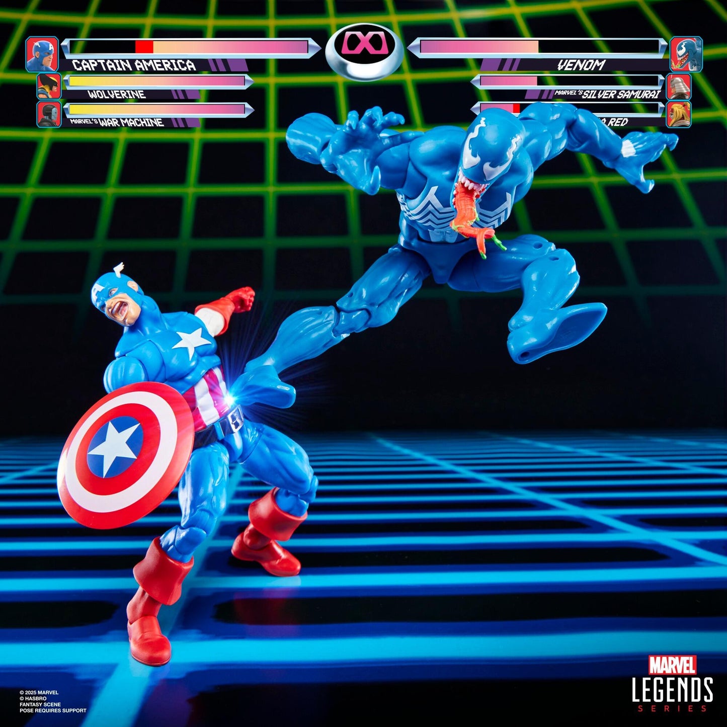 Marvel Legends Gamerverse 6 Inch Exclusive Action Figure 2-Pack - Captain America vs Venom