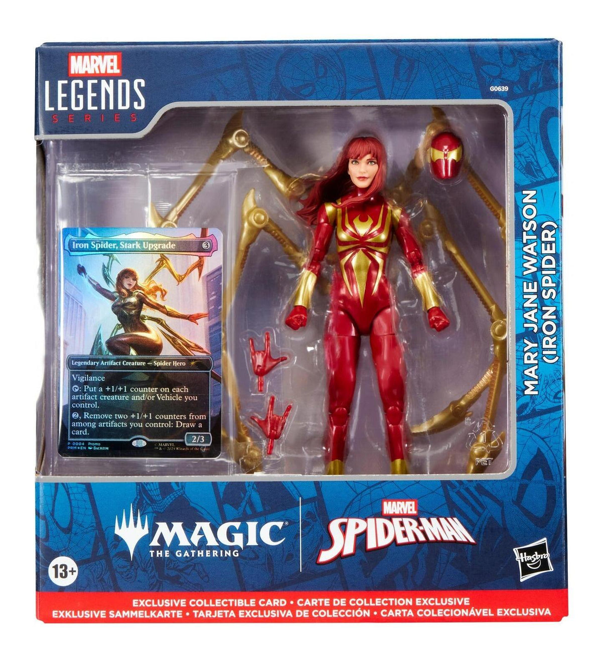 Marvel Legends Magic The Gathering Series 6 Inch Action Figure With Trading Card - MJ (Iron Spider)