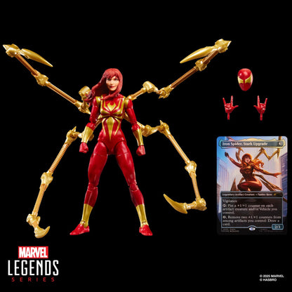 Marvel Legends Magic The Gathering Series 6 Inch Action Figure With Trading Card - MJ (Iron Spider)