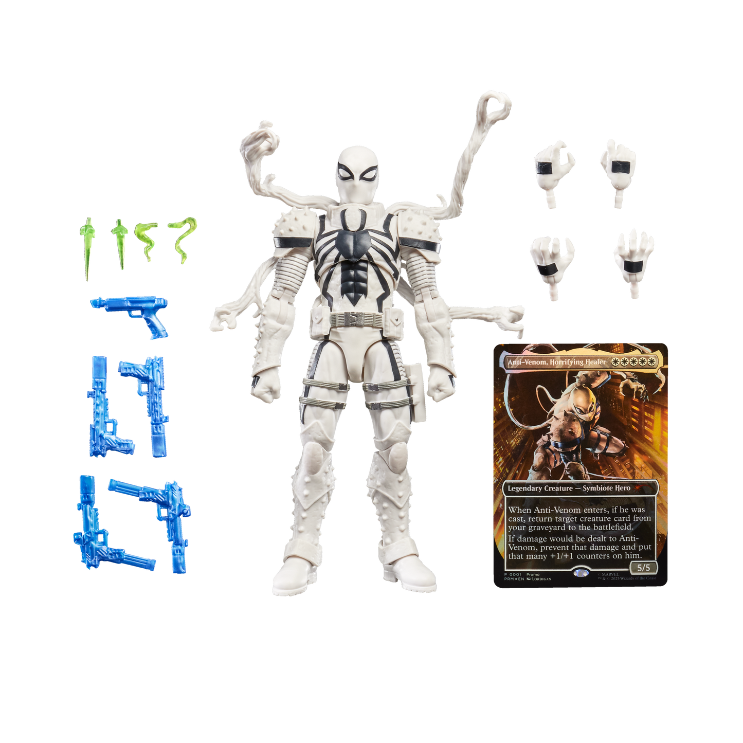 Marvel Legends Magic The Gathering Series 6 Inch Action Figure With Trading Card - Agent Anti-Venom