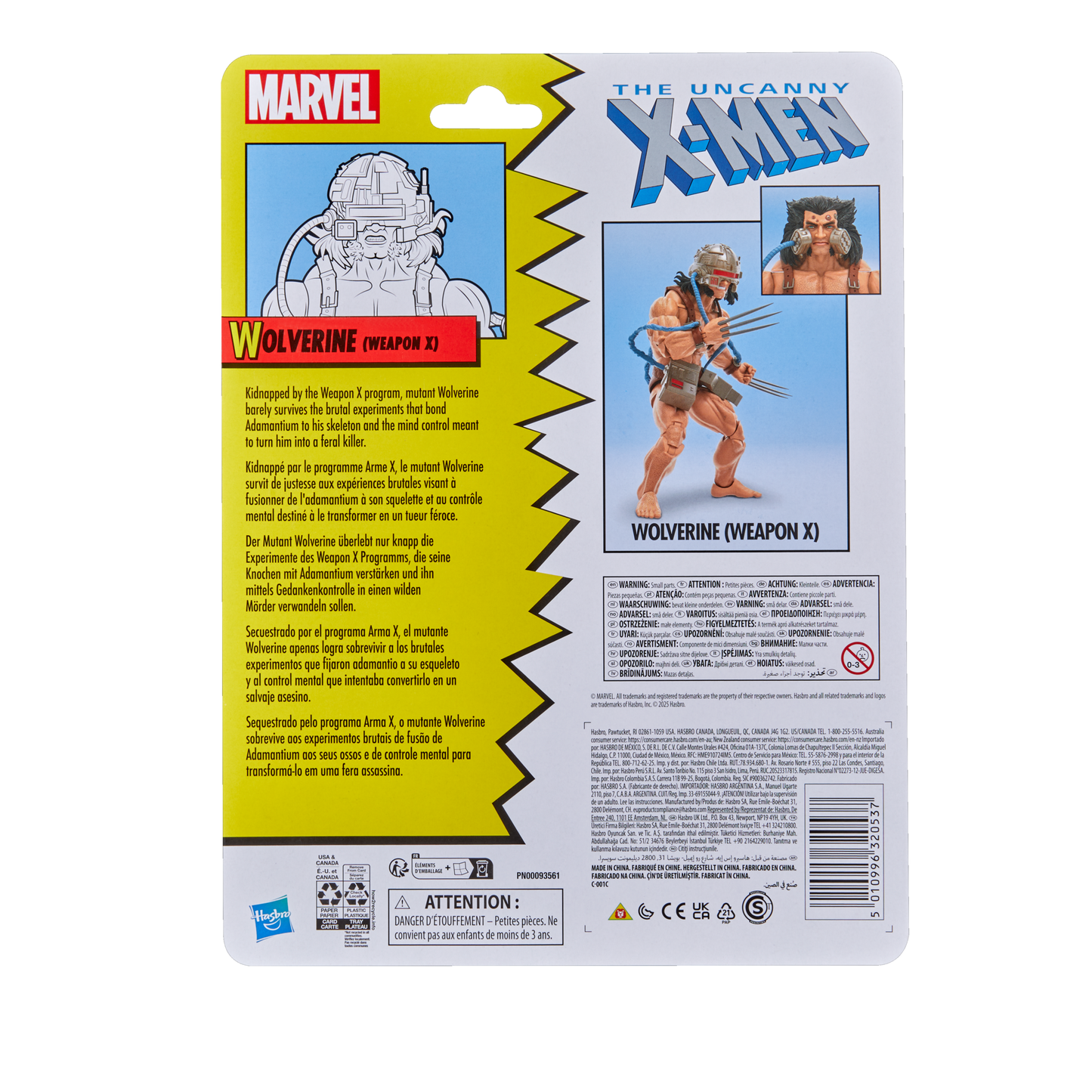 Marvel Legends X-Men Retro Exclusive 6 Inch Action Figure - Wolverine (Weapon X)
