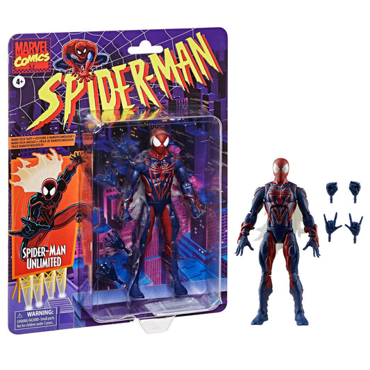 Marvel Legends Spider-Man Retro 6 Inch Action Figure Wave 5 - Spider-Man Unlimited