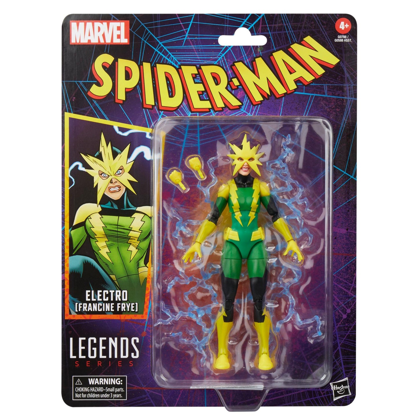 Marvel Legends Spider-Man Retro 6 Inch Action Figure Wave 5 - Electro (Francine Frye)