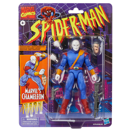 Marvel Legends Spider-Man Retro 6 Inch Action Figure Wave 5 - Marvel's Chameleon