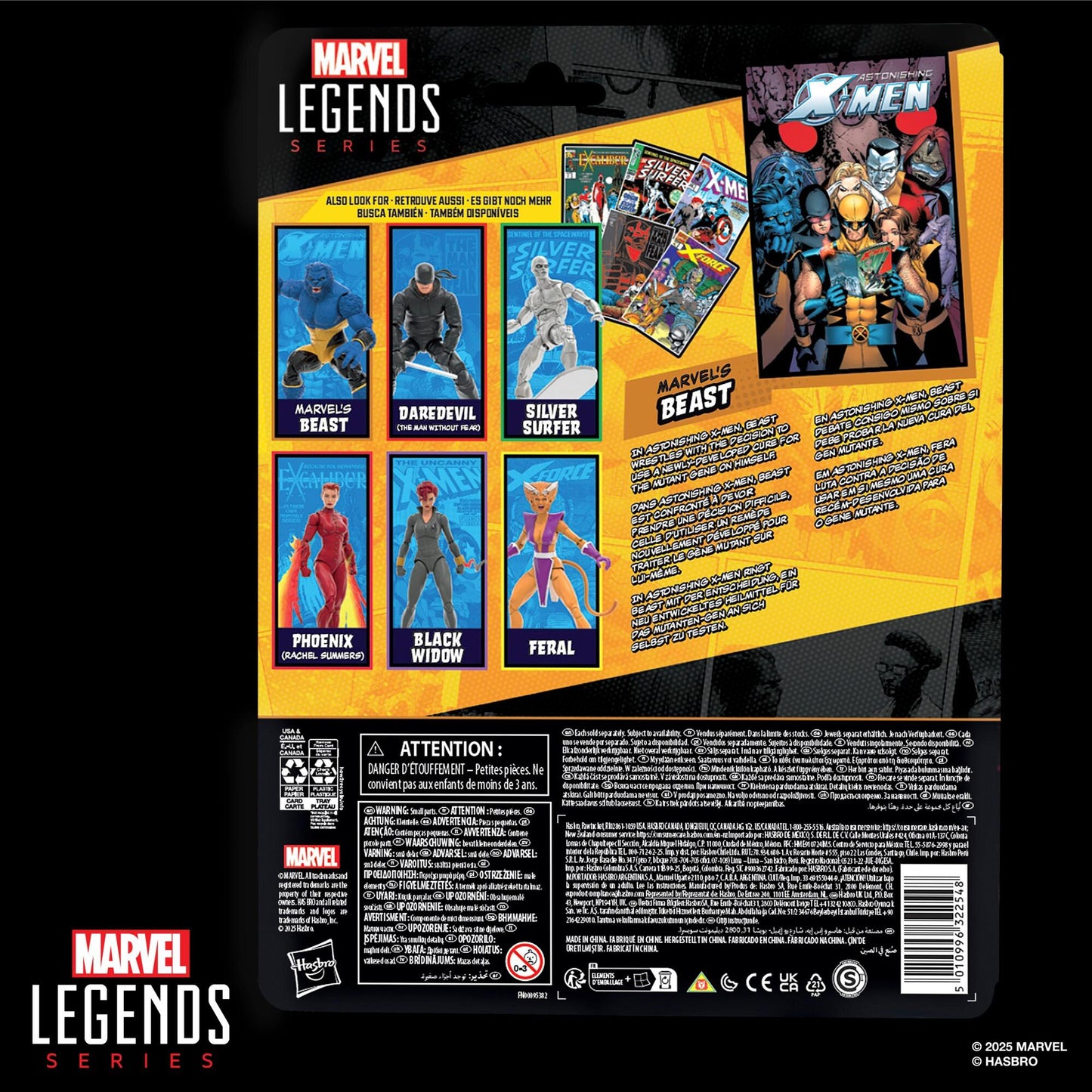 Marvel Legends Comic Retro 6 Inch Action Figure Wave 2 - Marvel's Beast