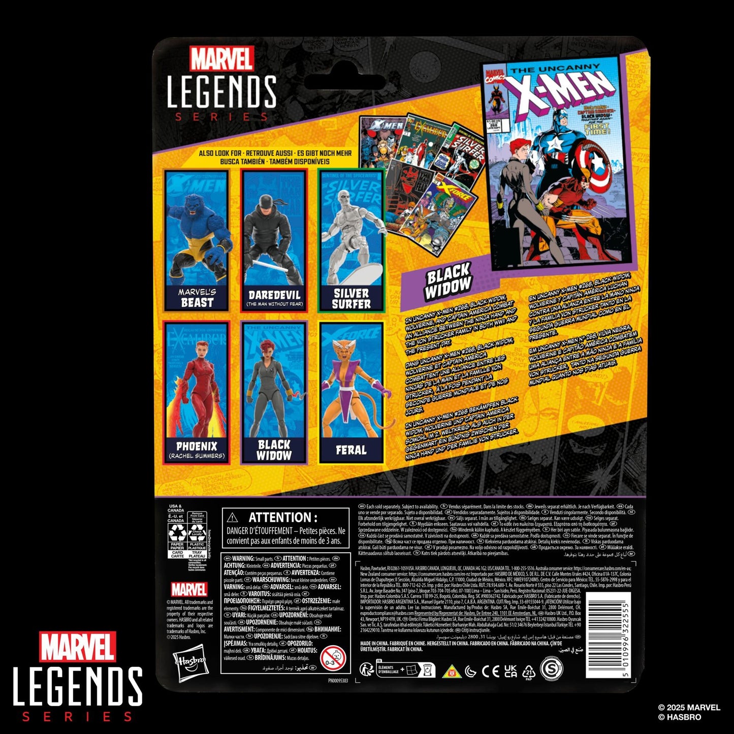 Marvel Legends Comic Retro 6 Inch Action Figure Wave 2 - Black Widow