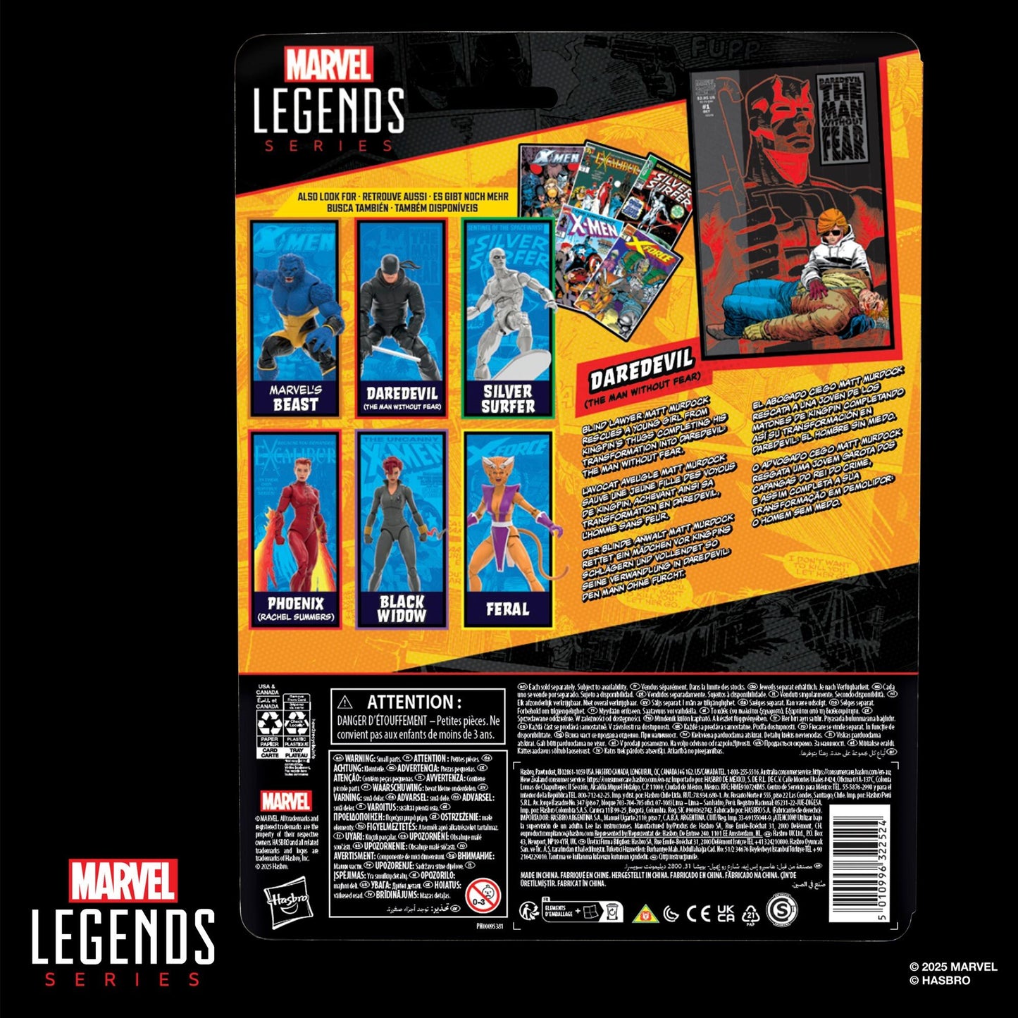 Marvel Legends Comic Retro 6 Inch Action Figure Wave 2 - Daredevil (The Man Without Fear)