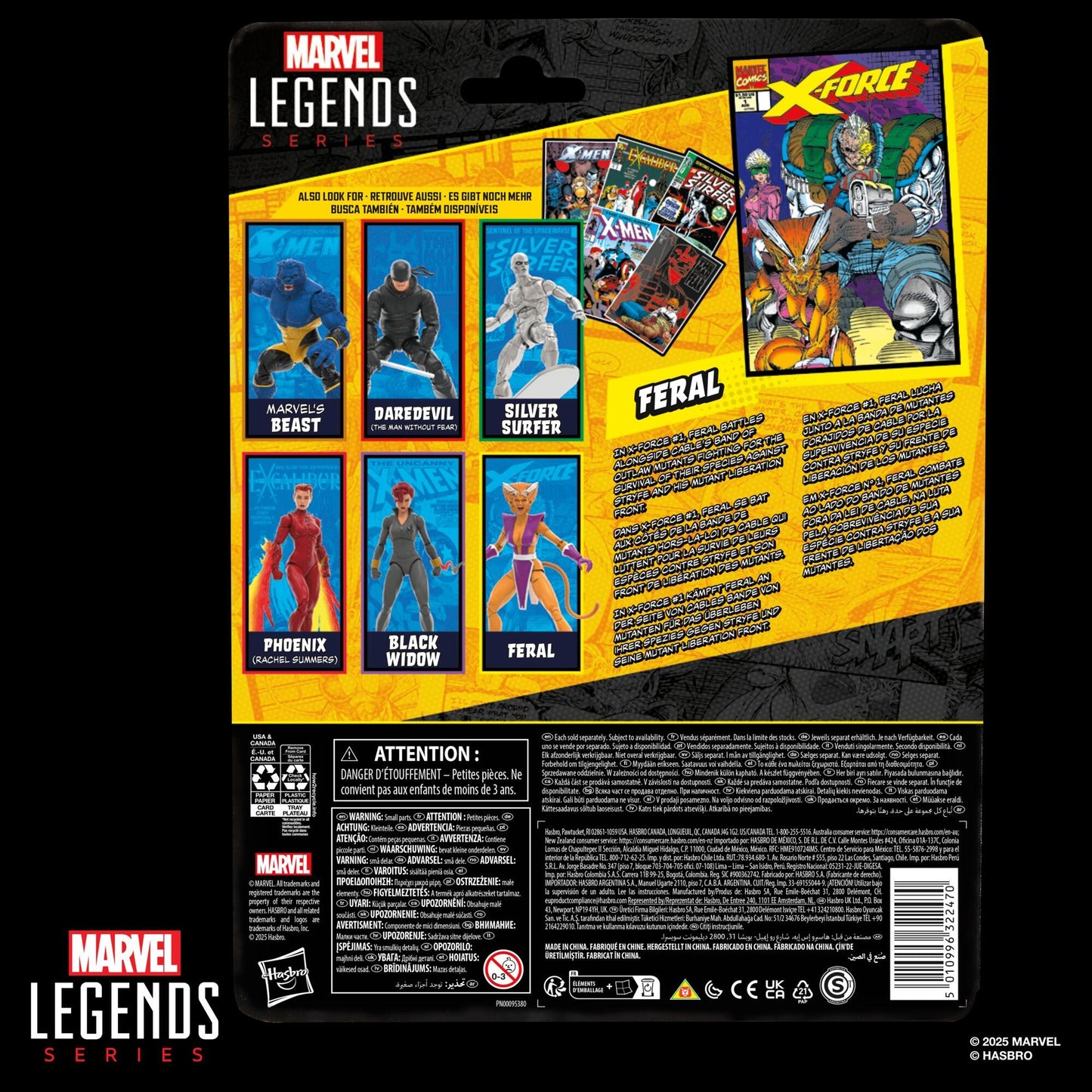 Marvel Legends Comic Retro 6 Inch Action Figure Wave 2 - Feral