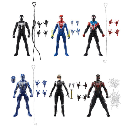Marvel Legends Spider-Man Gamerverse 6 Inch Action Figures Wave 3 - Set of 6