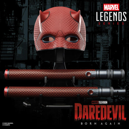 Marvel Legends Premium Roleplay Mask - Daredevil's Mask w/ Billy Club (Daredevil: Born Again)