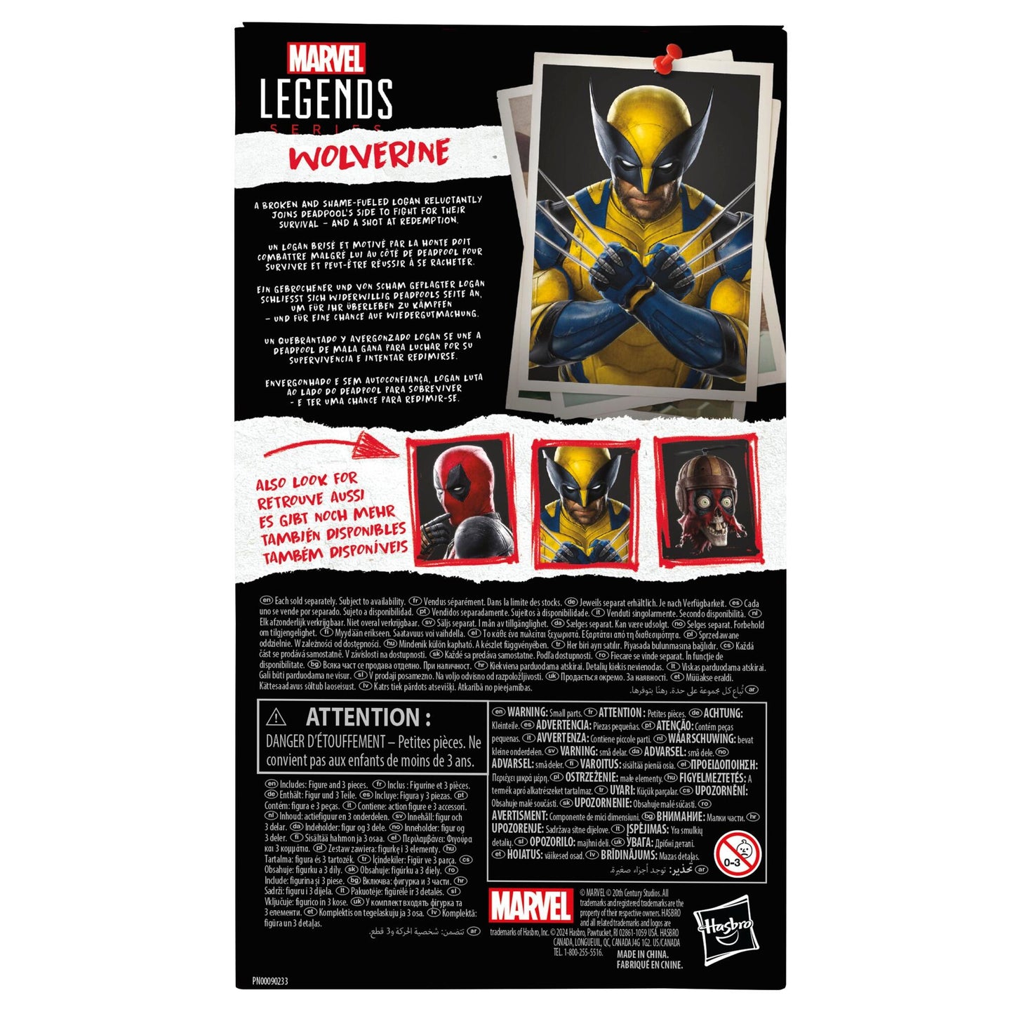 Marvel Legends Deadpool & Wolverine 6 Inch Action Figure - Wolverine
