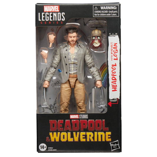 Marvel Legends Deadpool & Wolverine 6 Inch Action Figure - Headpool & Marvel's Logan