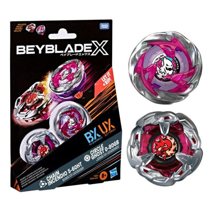Beyblade X Beyblade Set - Chain Incendio 5-60HT & Circle Ghost 0-80GB
