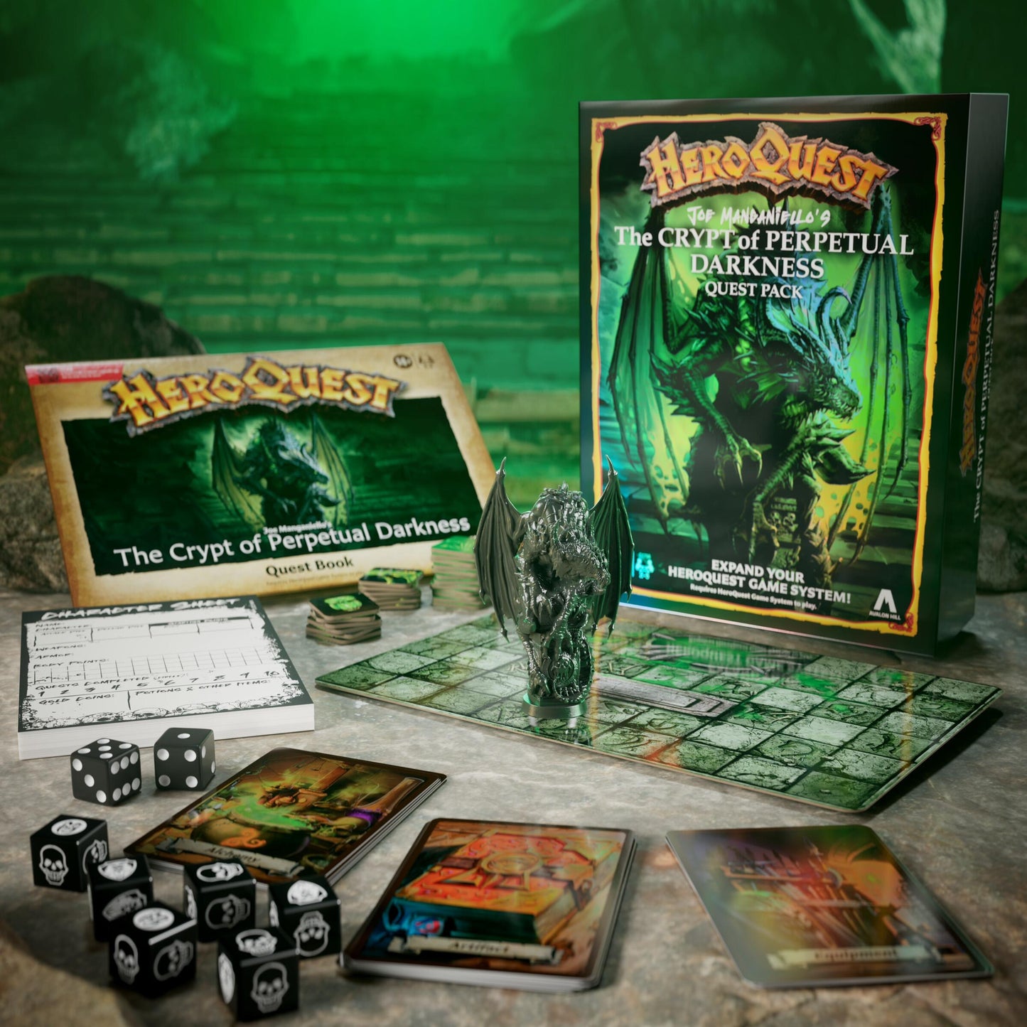 Heroquest Game System Quest Pack - Joe Manganiello's The Crypt Of Perpetual Darkness