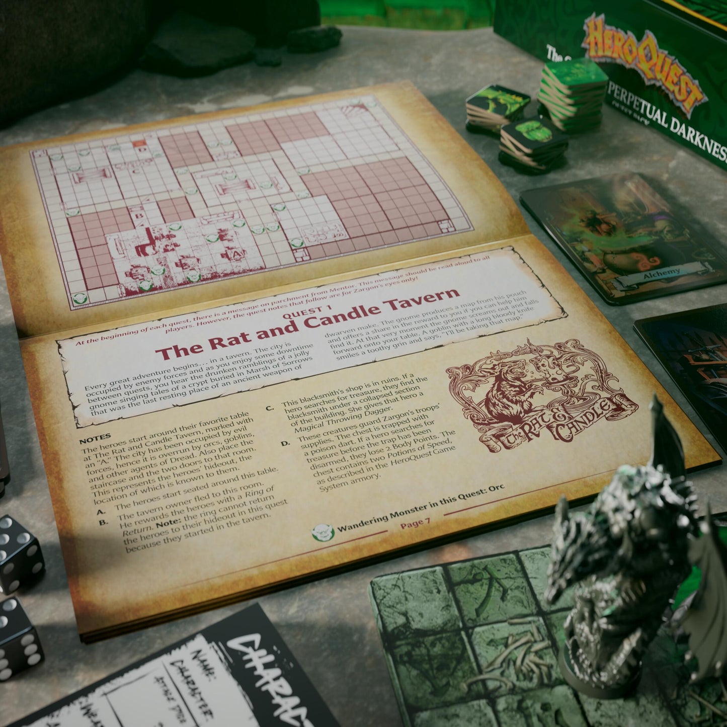 Heroquest Game System Quest Pack - Joe Manganiello's The Crypt Of Perpetual Darkness