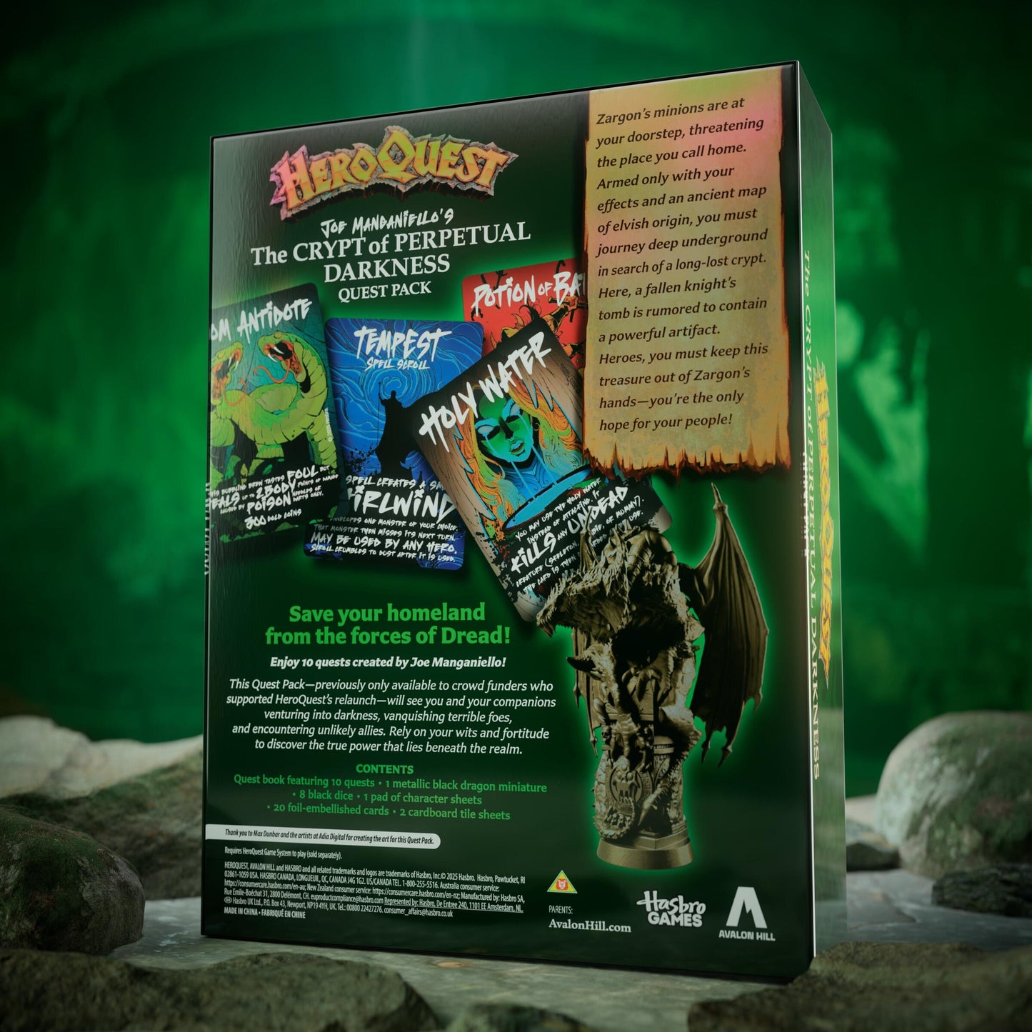 Heroquest Game System Quest Pack - Joe Manganiello's The Crypt Of Perpetual Darkness