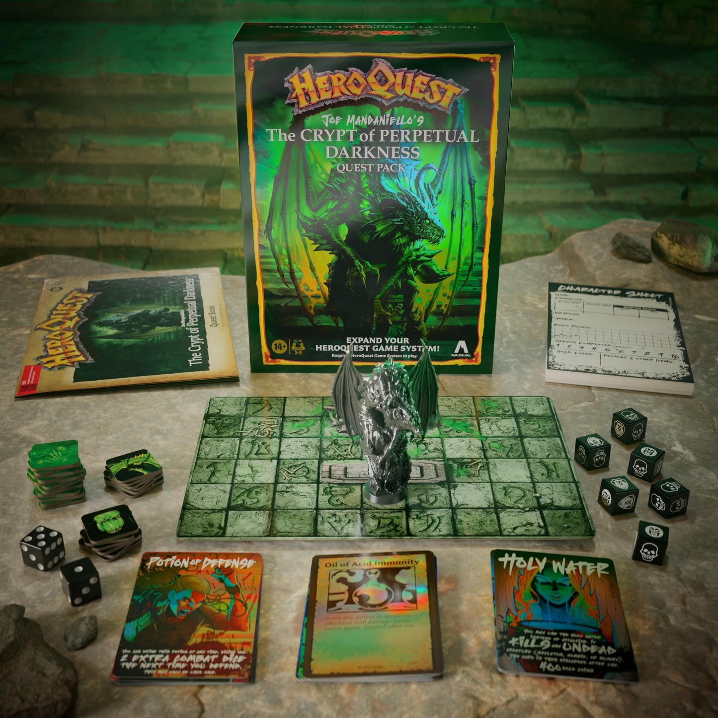 Heroquest Game System Quest Pack - Joe Manganiello's The Crypt Of Perpetual Darkness