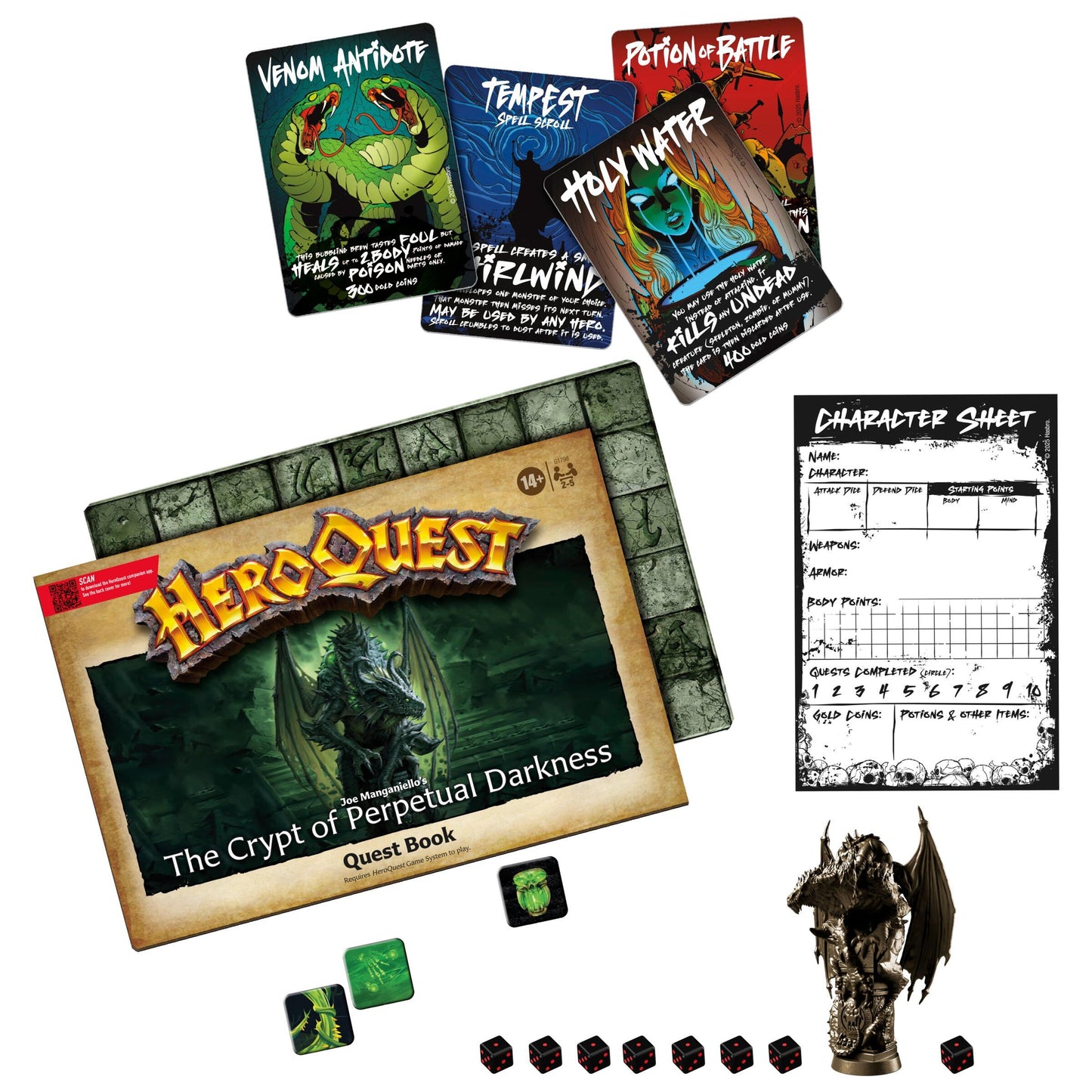 Heroquest Game System Quest Pack - Joe Manganiello's The Crypt Of Perpetual Darkness