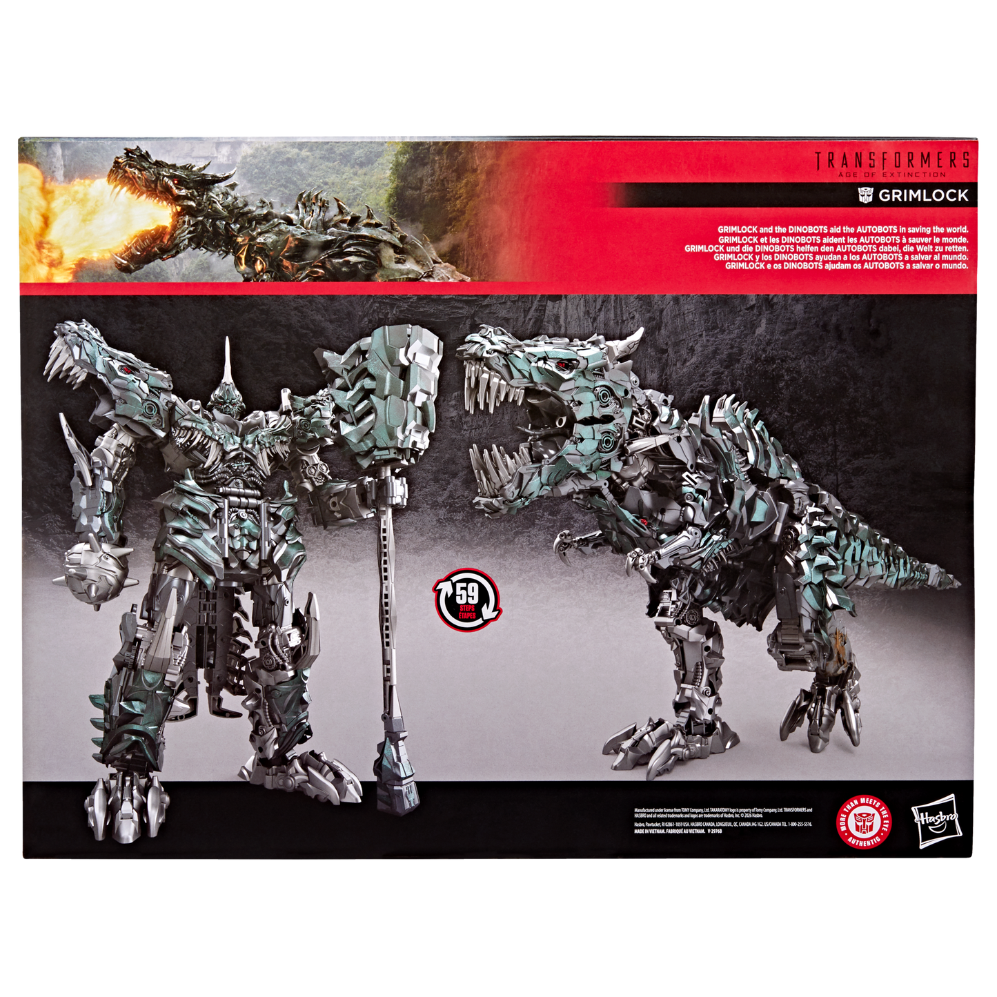 Transformers Studio Series Age Of Extinction Titan Class Action Figure - Grimlock