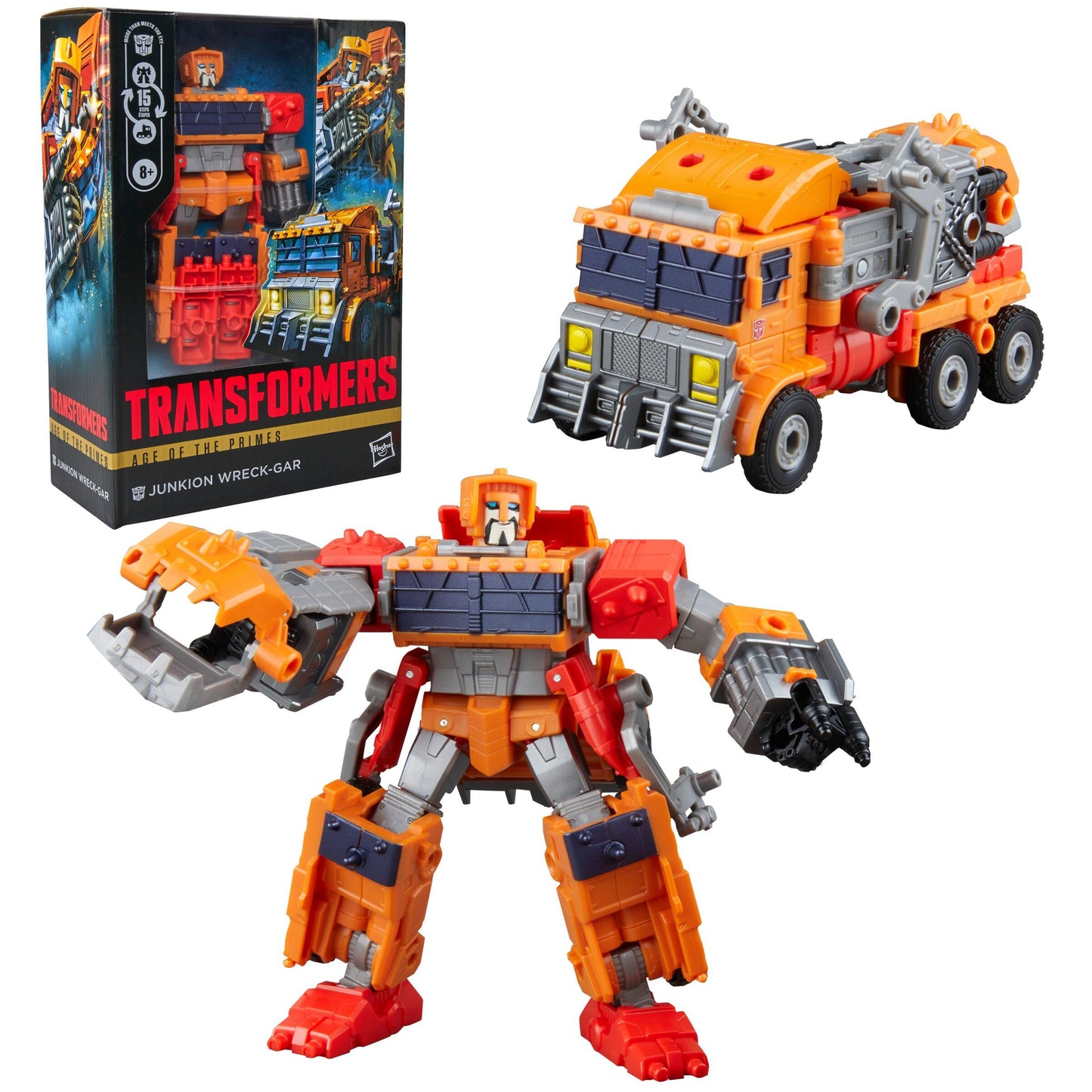Transformers Generations Age Of The Primes Voyager Class Action Figure - Junkion Wreck-Gar