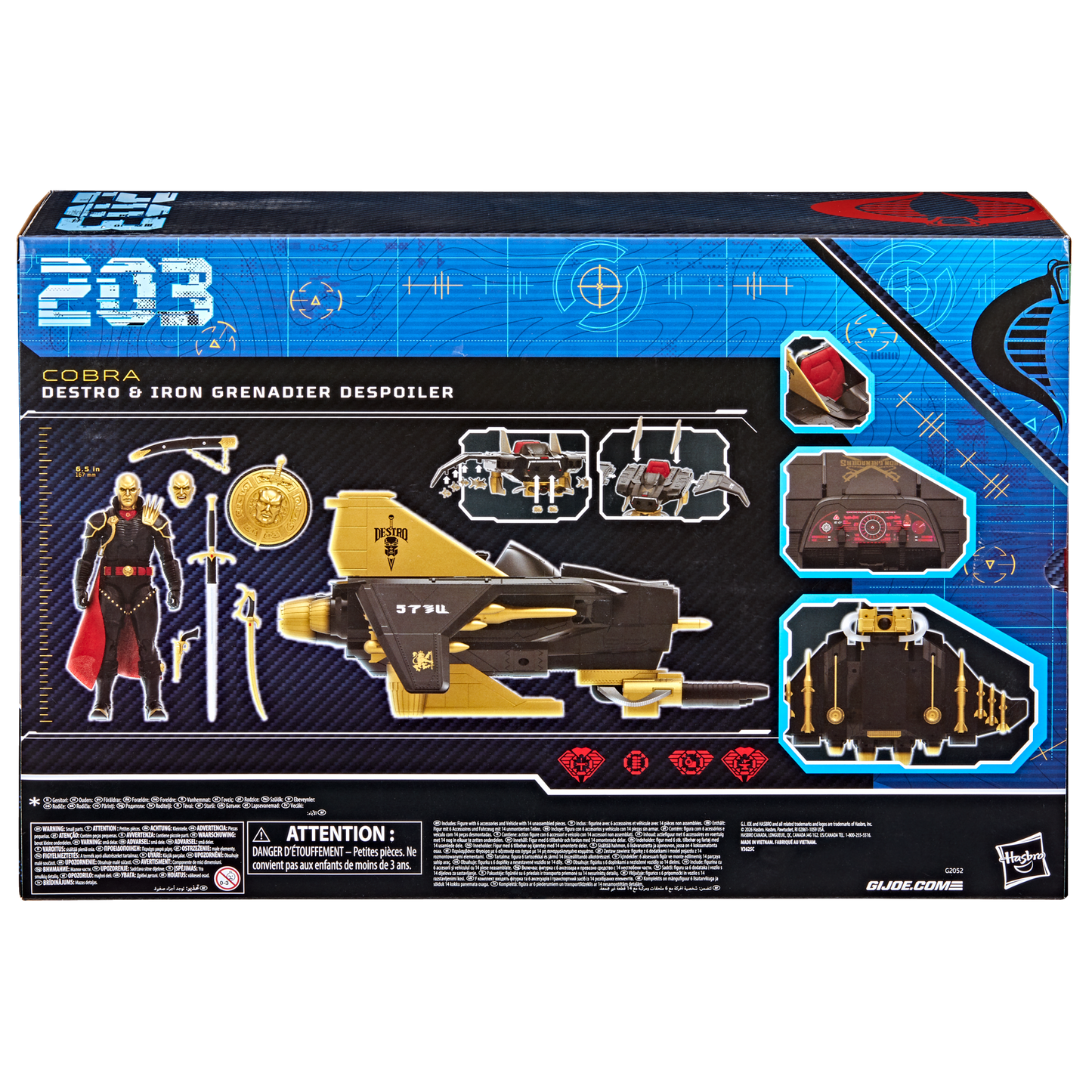 G.I. Joe Classified Series Action Figure With Vehicle - Destro & Iron Grenadier Despoiler