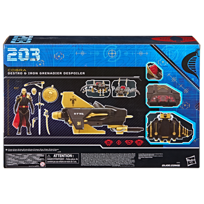 G.I. Joe Classified Series Action Figure With Vehicle - Destro & Iron Grenadier Despoiler