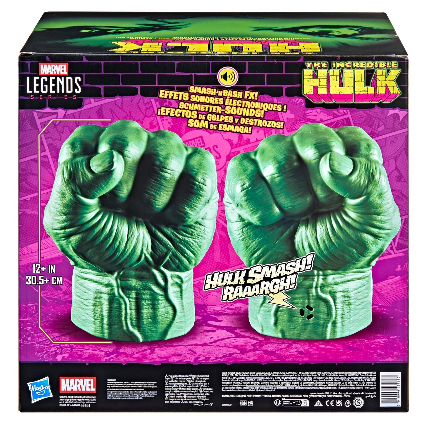 *PRE-ORDER Marvel Legends The Incredible Hulk Exclusive Roleplay Collectible - Incredible Hulk Fists