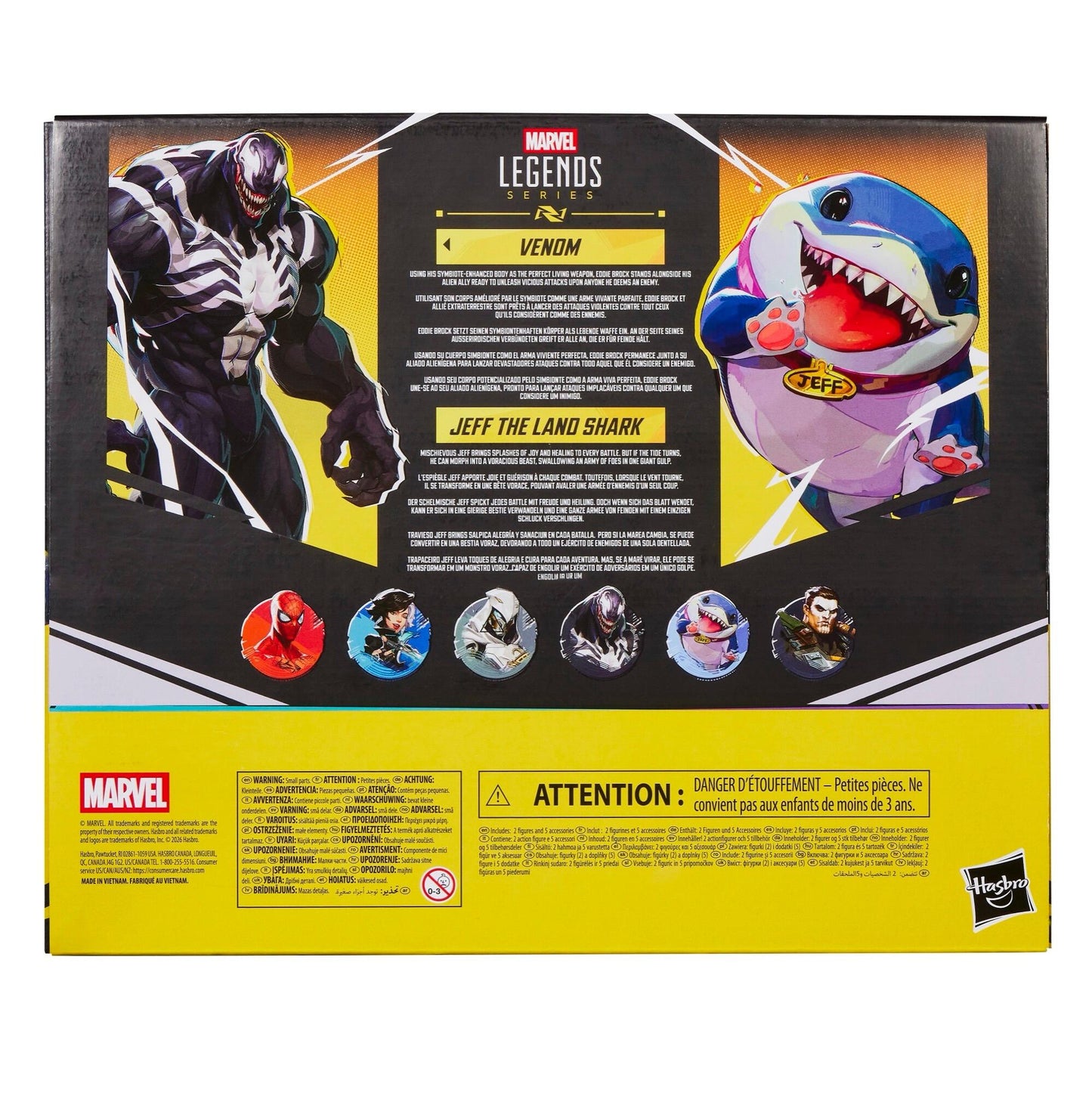 *PRE-ORDER Marvel Legends Gamerverse 6 Inch Action Figure 2 Pack - Venom & Jeff The Land Shark (Rivals)