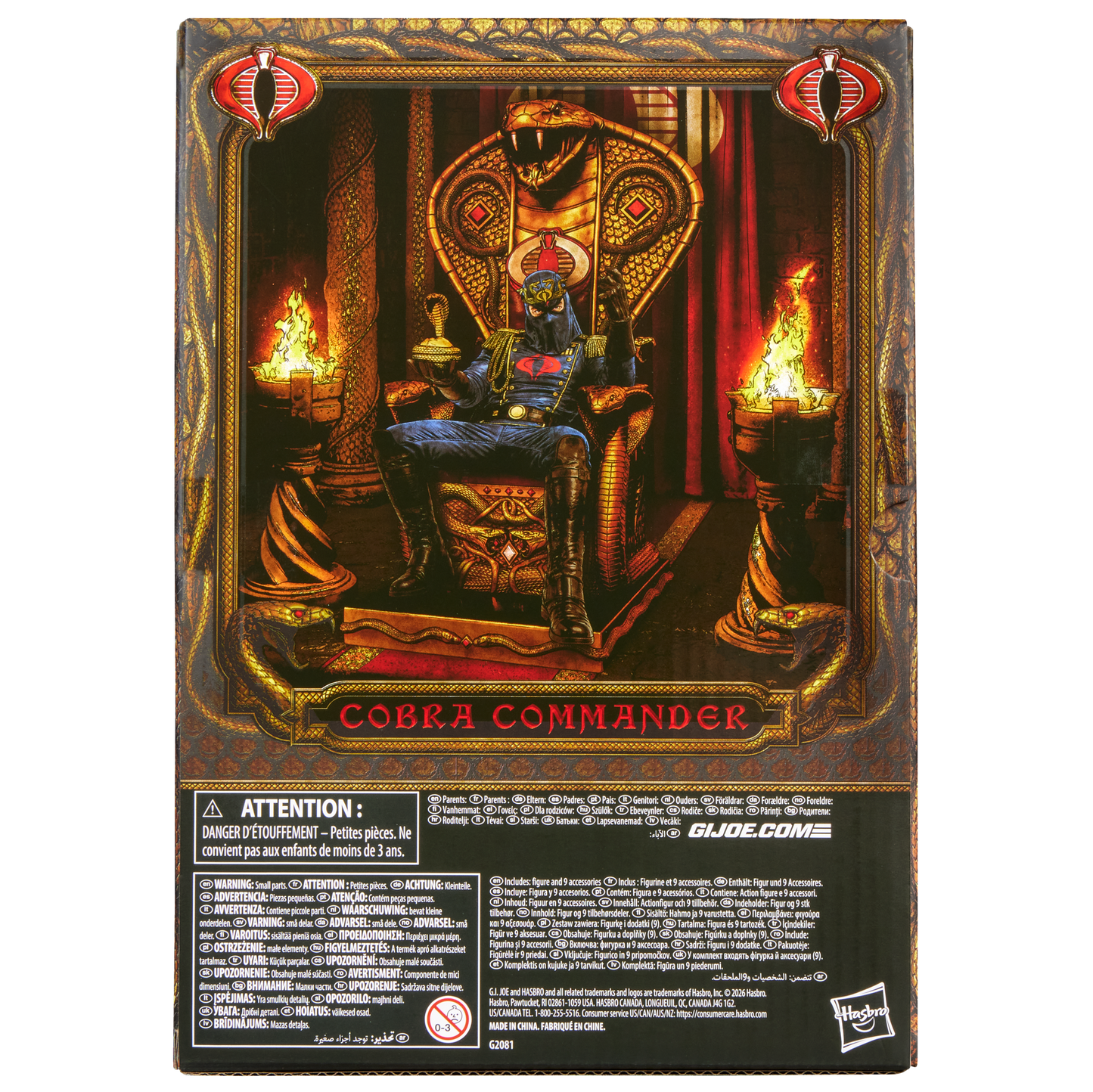 *PRE-ORDER G.I. Joe Classified Series 6 Inch Scale Action Figure - Cobra Commander & Throne