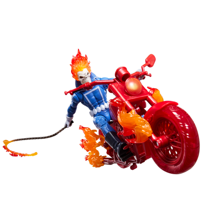 Marvel Legends 6 Inch Action Figure - Johnny Blaze Ghost Rider w/ Motorcycle