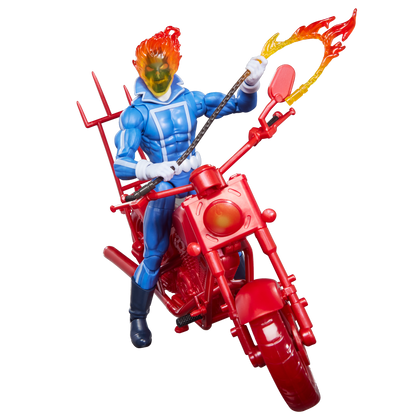 Marvel Legends 6 Inch Action Figure - Johnny Blaze Ghost Rider w/ Motorcycle