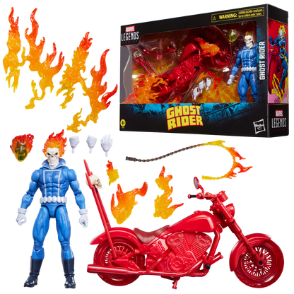Marvel Legends 6 Inch Action Figure - Johnny Blaze Ghost Rider w/ Motorcycle