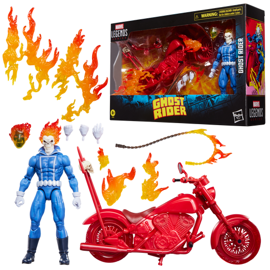Marvel Legends 6 Inch Action Figure - Johnny Blaze Ghost Rider w/ Motorcycle