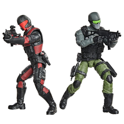 *PRE-ORDER G.I. Joe Classified Series 6 Inch Scale Action Figure 2 Pack With Vehicles Set - Snake Eyes Vs Stealth Viper