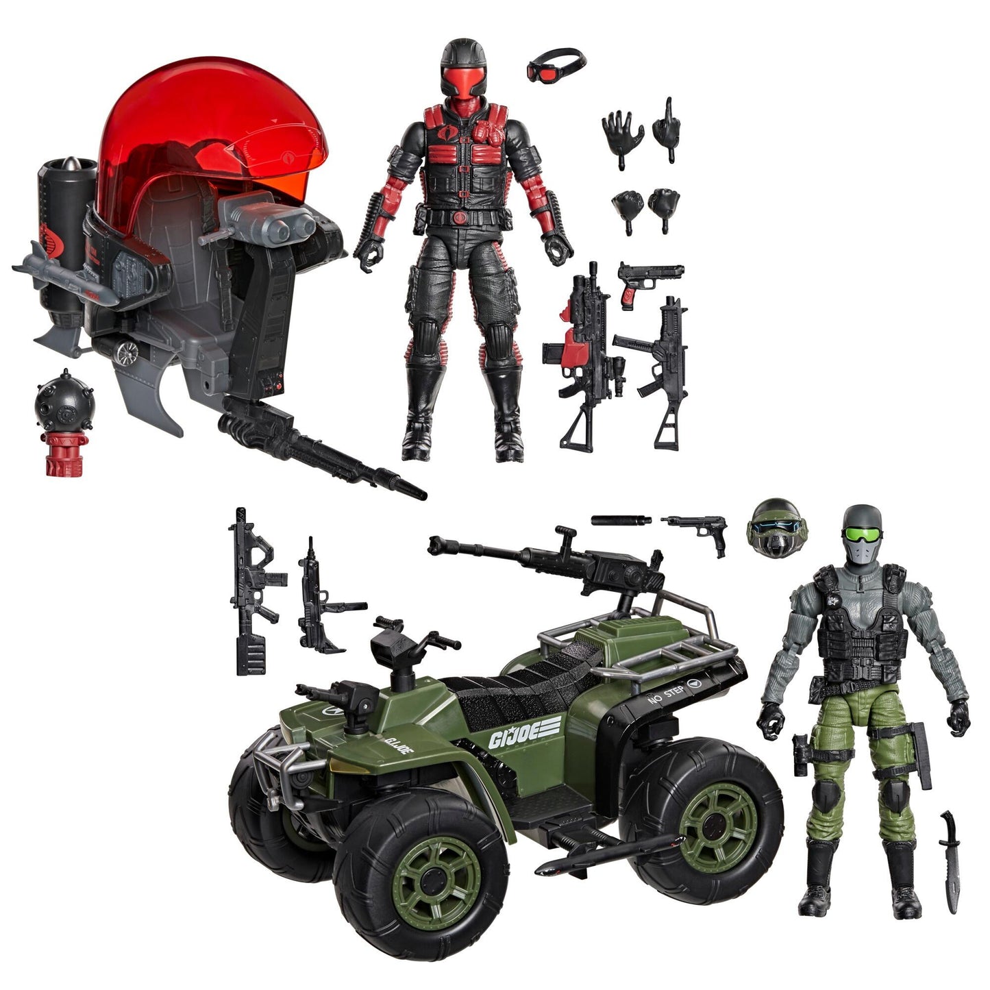 *PRE-ORDER G.I. Joe Classified Series 6 Inch Scale Action Figure 2 Pack With Vehicles Set - Snake Eyes Vs Stealth Viper