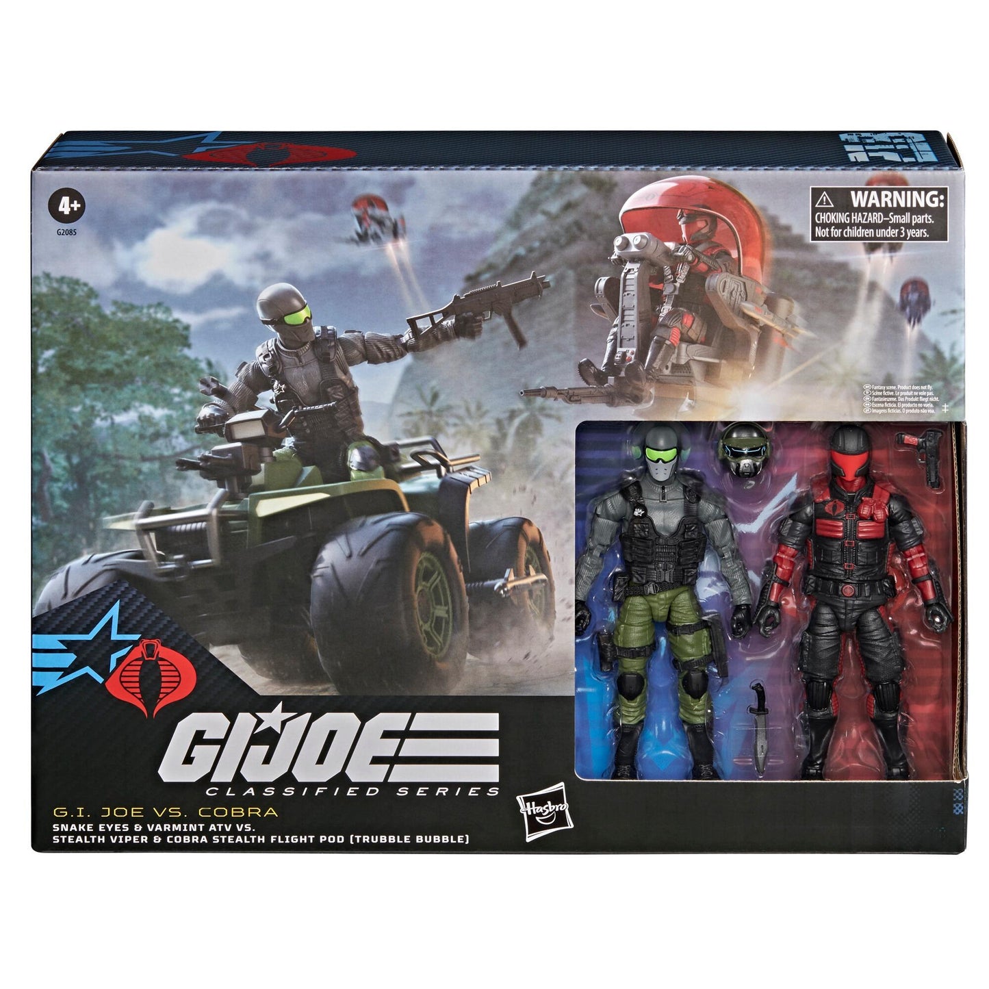 *PRE-ORDER G.I. Joe Classified Series 6 Inch Scale Action Figure 2 Pack With Vehicles Set - Snake Eyes Vs Stealth Viper