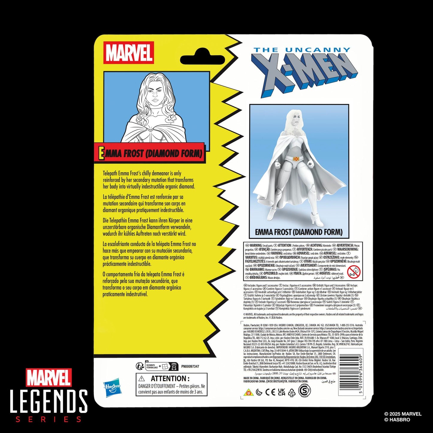 Marvel Legends X-Men Retro Exclusive 6 Inch Action Figure - Emma Frost (Diamond Form)