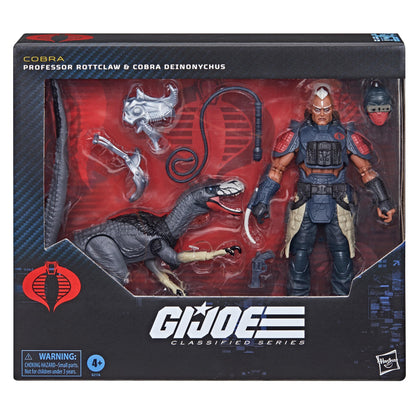 G.I. Joe Classified Series Action Figure 2 Pack - Professor Rottclaw & Cobra Deinonychus