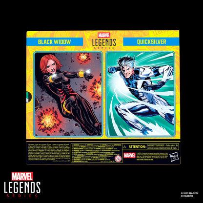Marvel Legends Avengers 6 Inch Action Figure 2 Pack - Black Widow & Quicksilver
